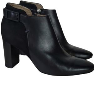 Aquatalia Verona Waterproof Leather & Suede Bootie in Black 7
